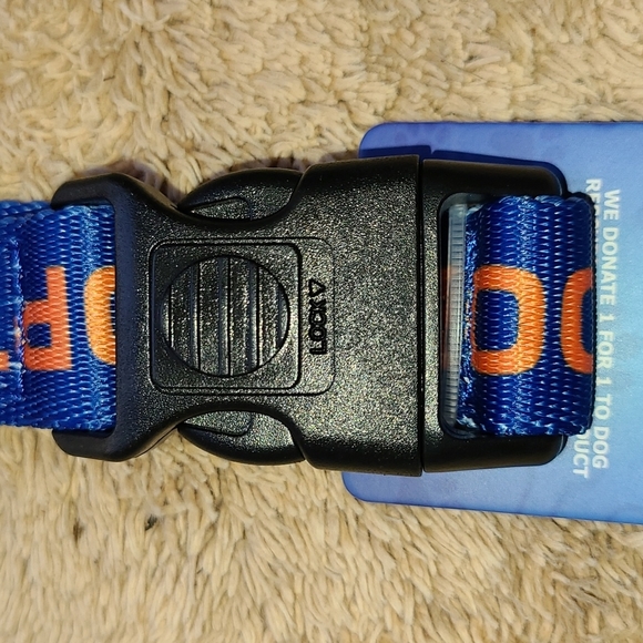 💥HP 💥Nylon Max & Neo Martingale Collar Blue/Orange "Adopt Me" 14"-16.25 - Picture 10 of 10